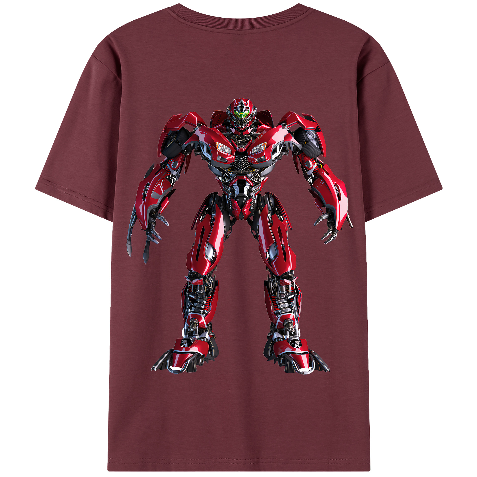 （画像用） Transformers トランスフォーマー 綿100％半袖Tシャツ（背面プリント）